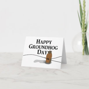 Lycklig Groundhog Day Kort