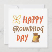 Lycklig Groundhog Day // Novelty Groundhog Day Bla