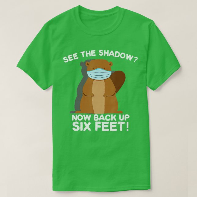 Lycklig Groundhog Day Punxsutawney Phil Quarantine T Shirt (Design framsida)