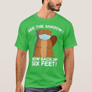Lycklig Groundhog Day Punxsutawney Phil Quarantine T Shirt