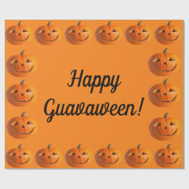 Lycklig Guavaween Jack-O-Lanternor Wrapping Papper Presentpapper