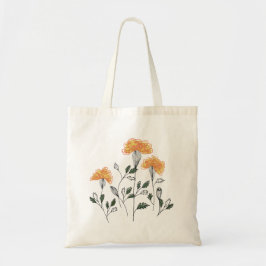 Lycklig Gula blommor Tote Bag Tygkasse