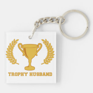 Lycklig guld- trofémake