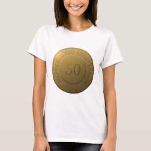 Lycklig guldårsdagen bröllop t shirt