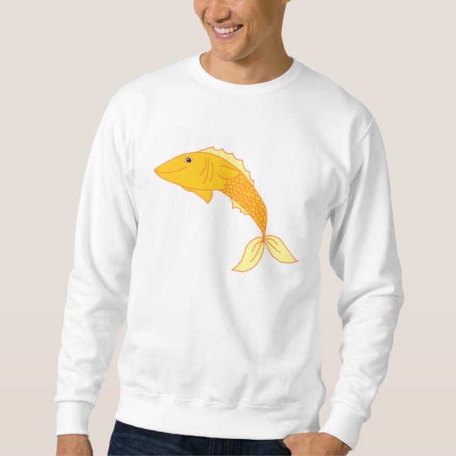 Lycklig guldfisk sweatshirt (Framsida)