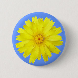 Lycklig Gult Dandelion-bild Knapp