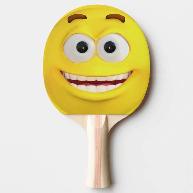 Lycklig Gult Emoji  Pingisracket (Framsidan)