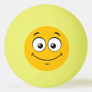 Lycklig Gult Monster Personalize Ping Pong Boll
