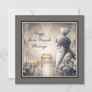 Lycklig Guru Nanak Blessings Kort