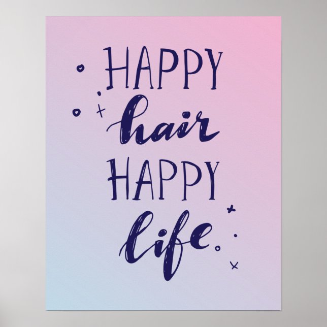 Lycklig Hair Lycklig Life Poster (Framsidan)