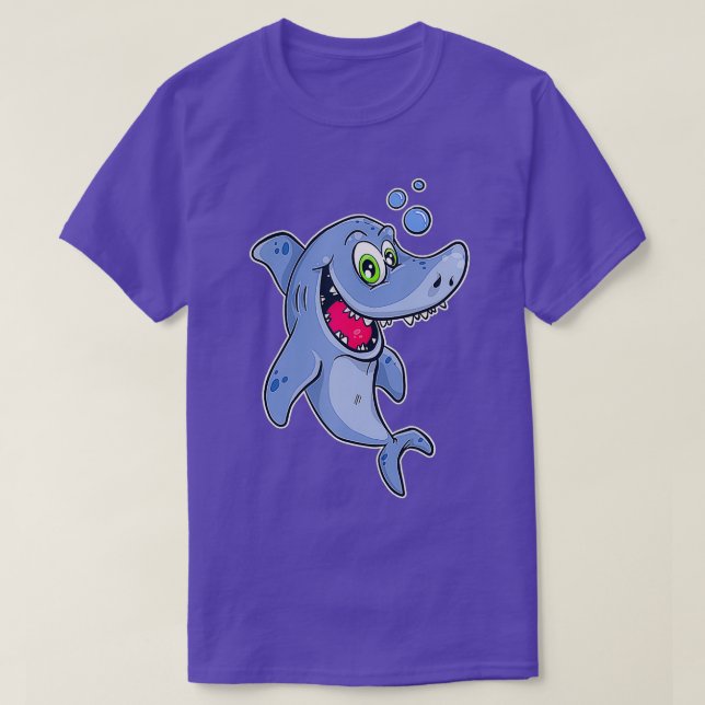 Lycklig-haj under Vatten T Shirt (Design framsida)