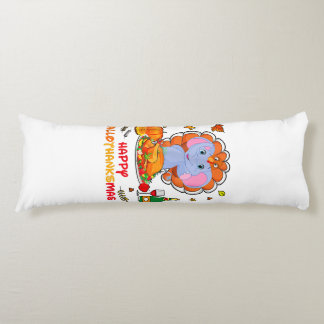 Lycklig Hallo Elephant Drinking Vin Tack Gift Kroppskudde