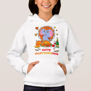 Lycklig Hallo Elephant Drinking Vin Tack Gift T Shirt