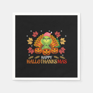 lycklig hallo thanksmas pappersservett