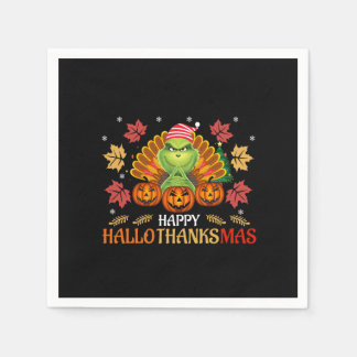 lycklig hallo thanksmas pappersservett