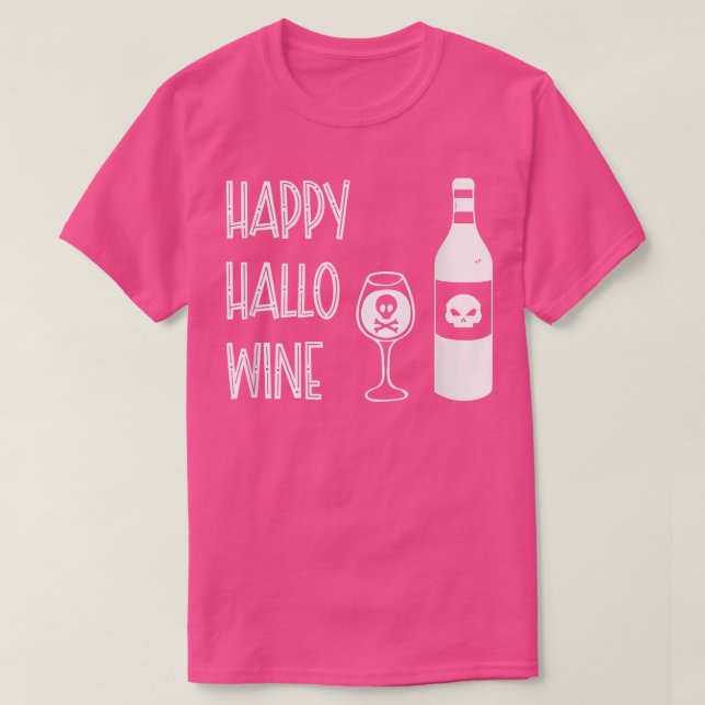 Lycklig Hallo Vin T Shirt (Design framsida)