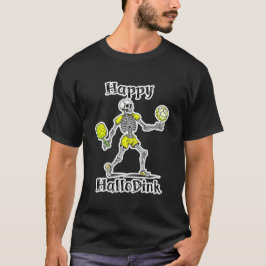 Lycklig Hallodink | Halloween och Pickleball Pun T Shirt