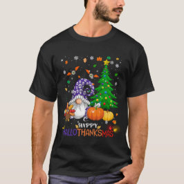 Lycklig HalloTackMas Gnomes T Shirt