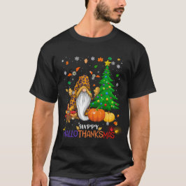 Lycklig HalloTackMas Gnomes T Shirt