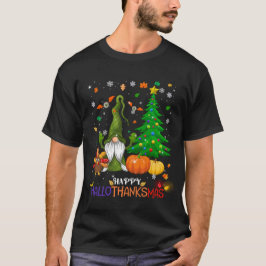 Lycklig HalloTackMas Gnomes T Shirt