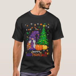 Lycklig HalloTackMas Gnomes T Shirt