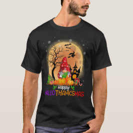 Lycklig HalloTackMas Gnomes T Shirt