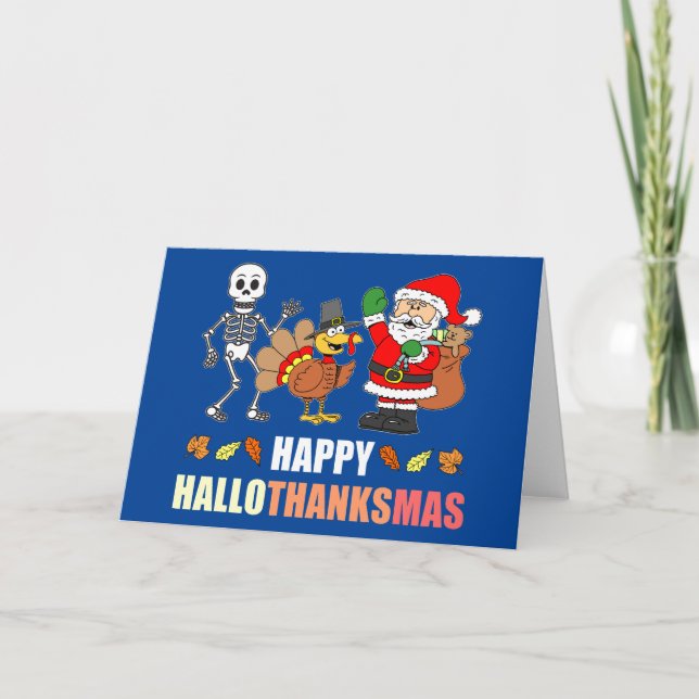 Lycklig HalloTackMas Kort (Framsida)