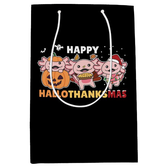 Lycklig Hallothanksmas Axolotl jul Axolotls (Framsidan)