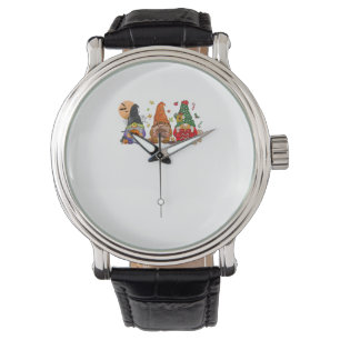 Lycklig Hallothanksmas Gnomes Halloween Thanksgivi Armbandsur