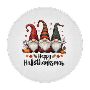 Lycklig Hallothanksmas Halloween Julafton Gnomes