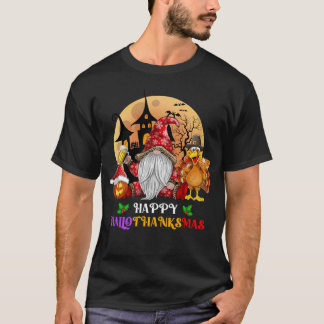 Lycklig Hallothanksmas Halloween Thanksgiving Jula T Shirt