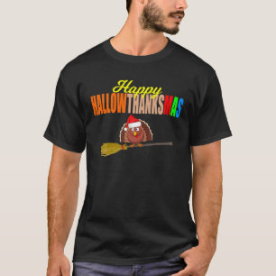 Lycklig HALLOTHANKSMAS HALLOWTHANKSMAS LÄRARE Nurs T Shirt