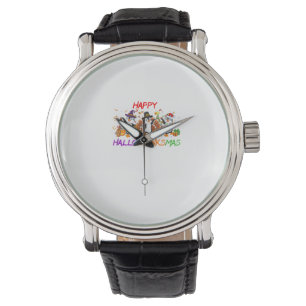 Lycklig Hallothanksmas Penguin Halloween Thanksgiv Armbandsur