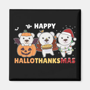 Lycklig Hallothanksmas Polar Björn jul Polar M Magnet