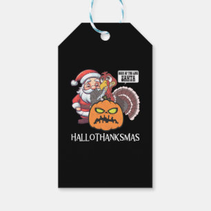 Lycklig Hallothanksmas Presentetikett
