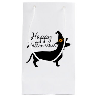 Lycklig Halloweenie Dachshund Hund Halloween Witch