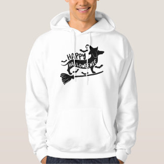 Lycklig Halloweenie Dachshund Pumpkin Skeleton Hoodie