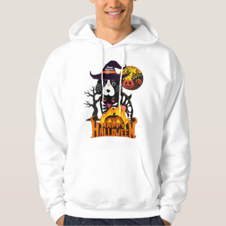 Lycklig Halloweenie Funny Dachshund Hound Hallowee Hoodie