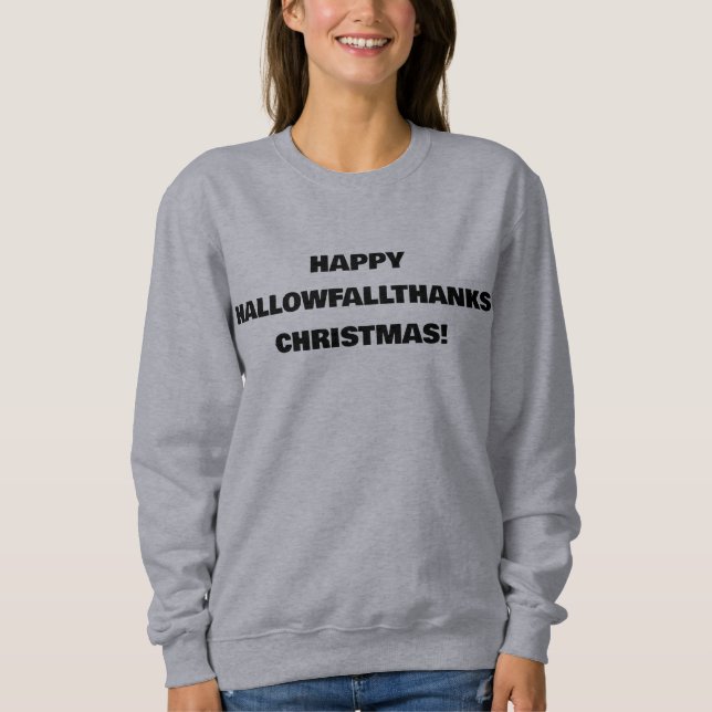 Lycklig HallowFallTack Juli Helgdagar, Roligt T Shirt (Framsida)
