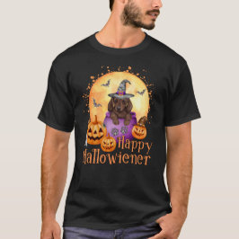 Lycklig Hallowiener Dachshund Puppy Halloween T Shirt