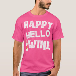 Lycklig Hallowine Halloween Costume för Vin Älskar T Shirt