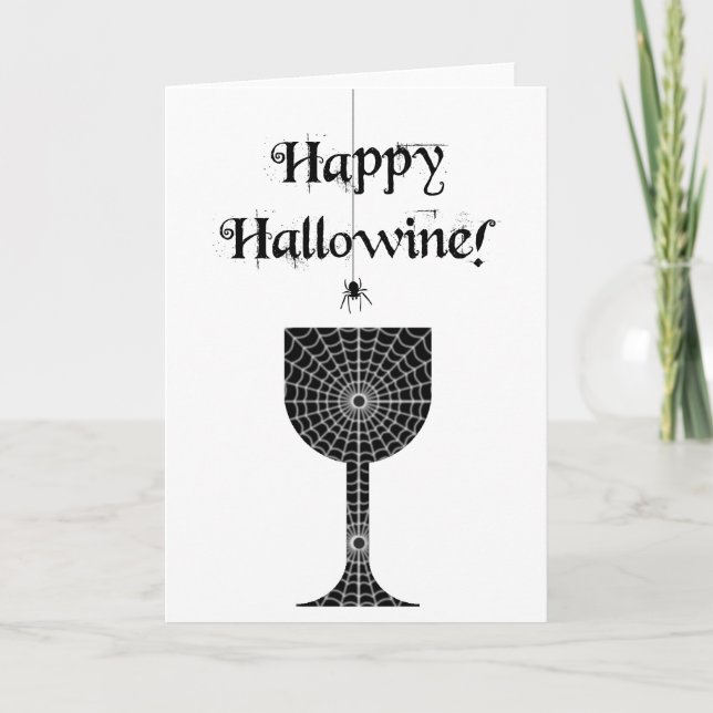 Lycklig Hallowine Halloween-kort Kort (Framsida)