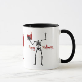 Lycklig Hallowine Headless Skeleton Mugg