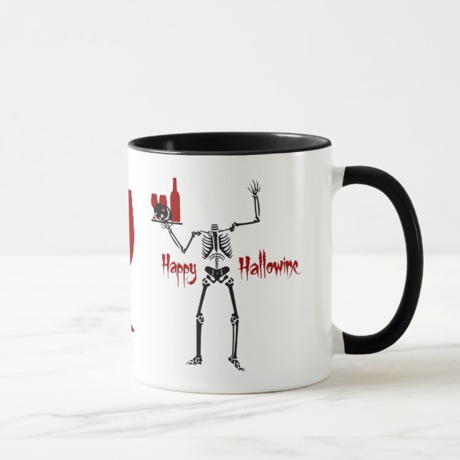 Lycklig Hallowine Headless Skeleton Mugg (Höger)