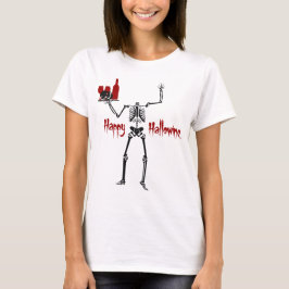Lycklig Hallowine Headless Skeleton Tee Shirt