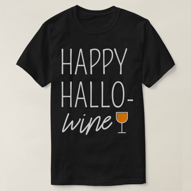 Lycklig HalloWine Premium T Shirt (Design framsida)
