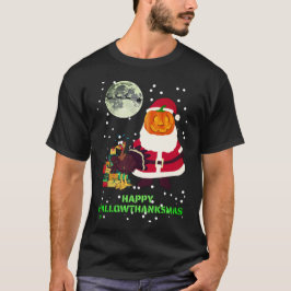 "LYCKLIG HALLOWTHANKSMAS" lustig julfest T Shirt