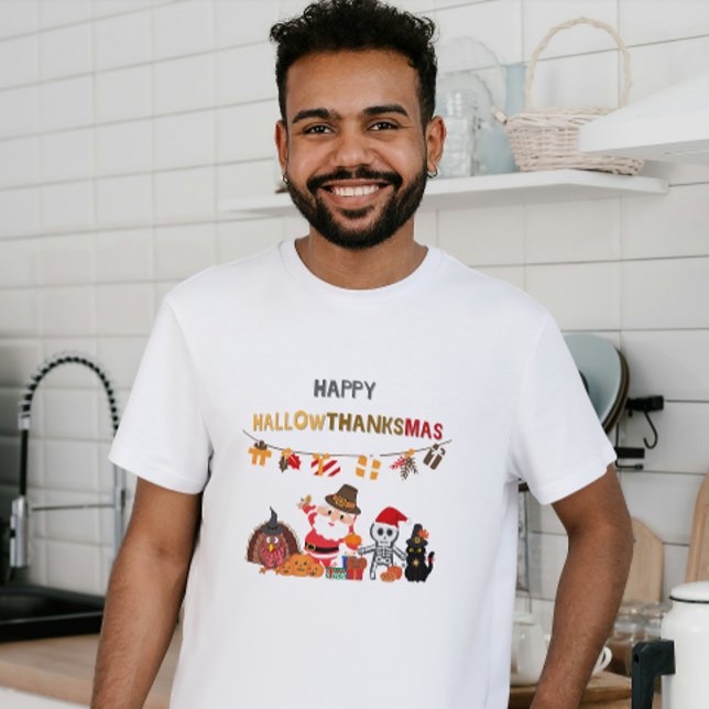 Lycklig Hallowthanksmas! Säsong T Shirt (Skapare uppladdad)