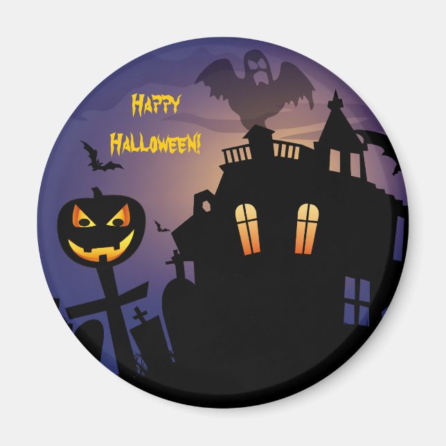 Lycklig Haloween Magnet (Framsidan)