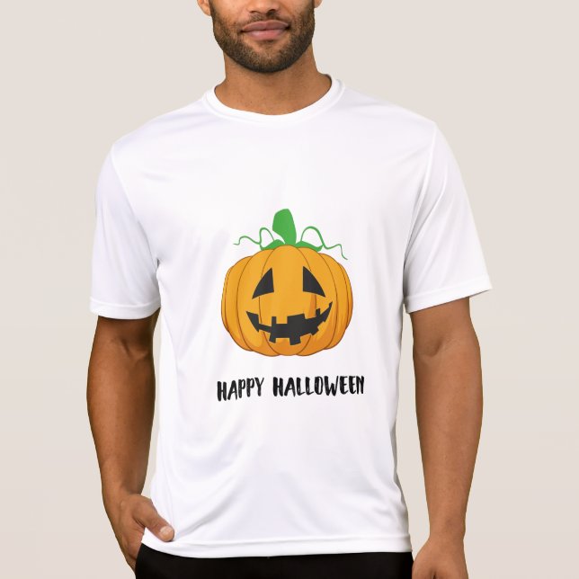 lycklig haloween söt t shirt (Framsida)